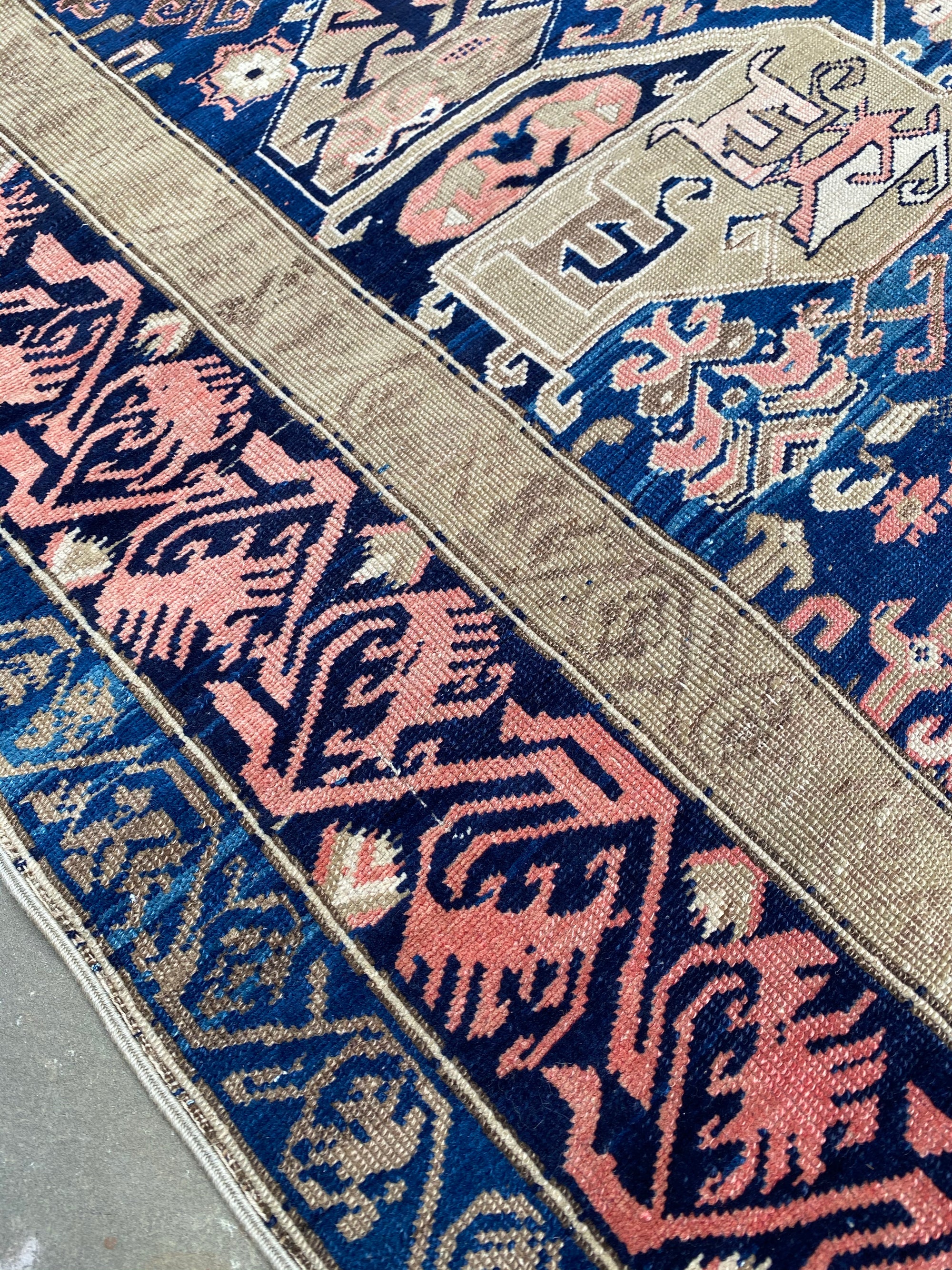 Antique Caucasian Zekhur Kuba Rug