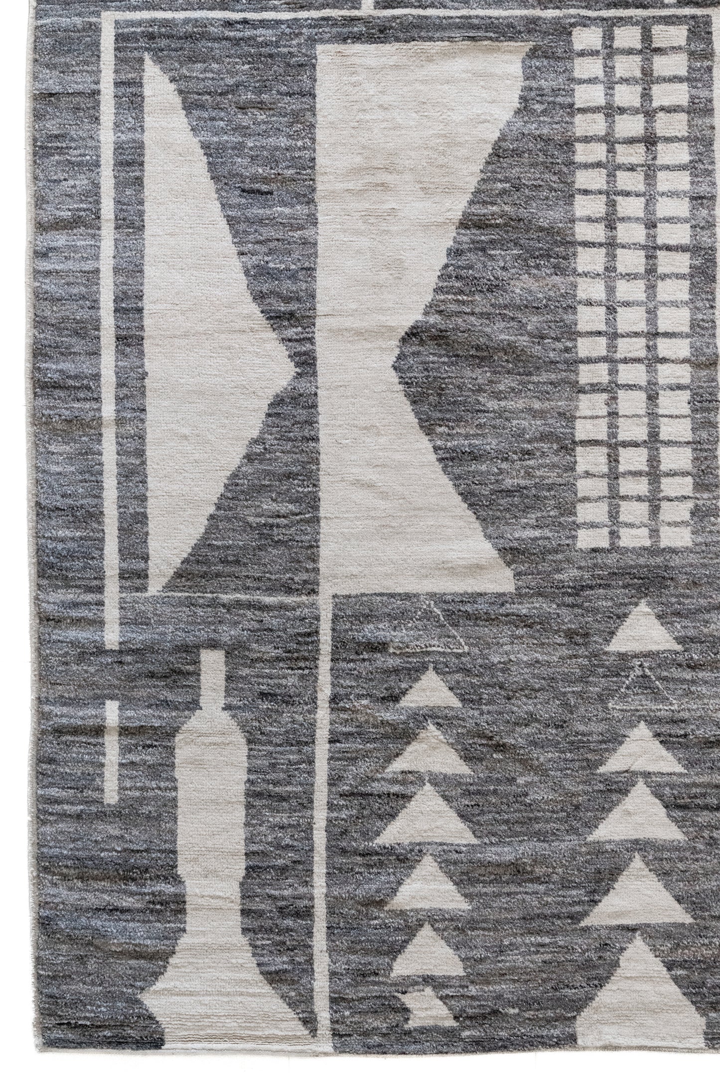 District Loom Modern hand knotted Afghan Tulu area rug made to order
