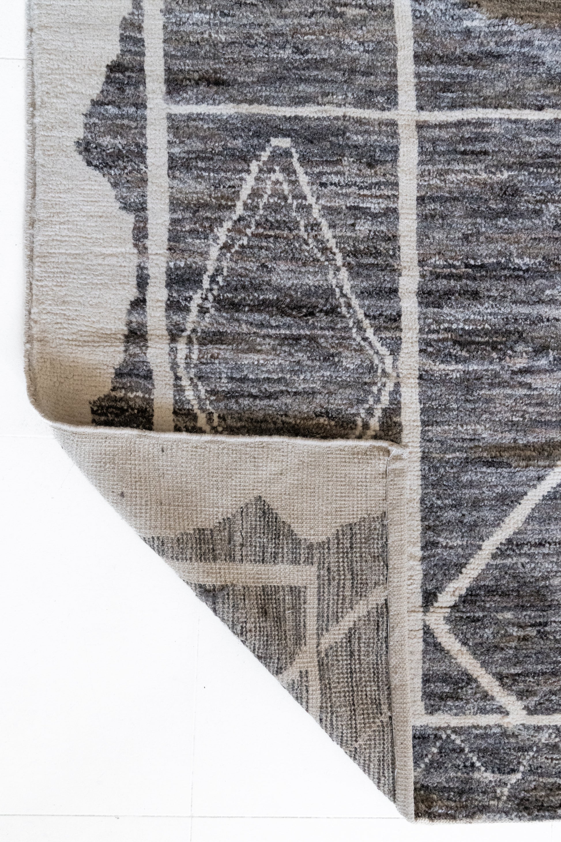 District Loom Modern hand knotted Afghan Tulu area rug made to order