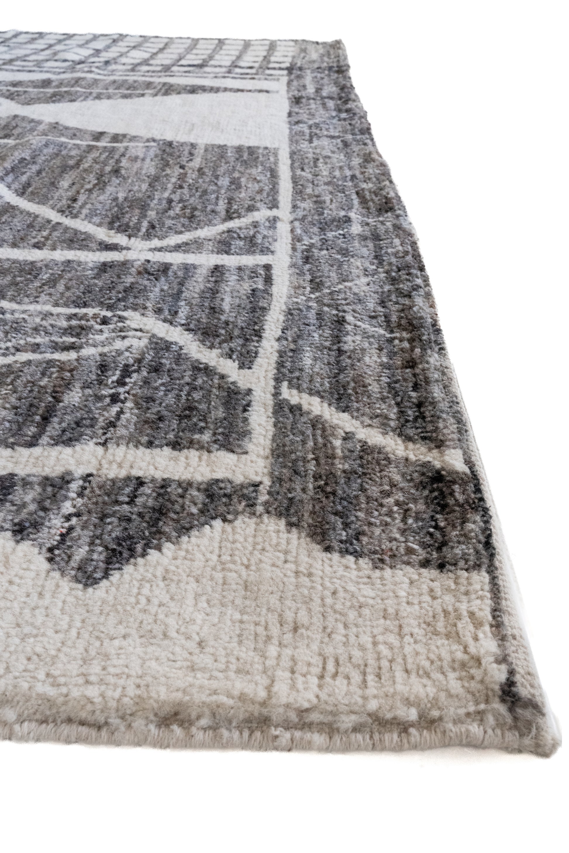 District Loom Modern hand knotted Afghan Tulu area rug made to order