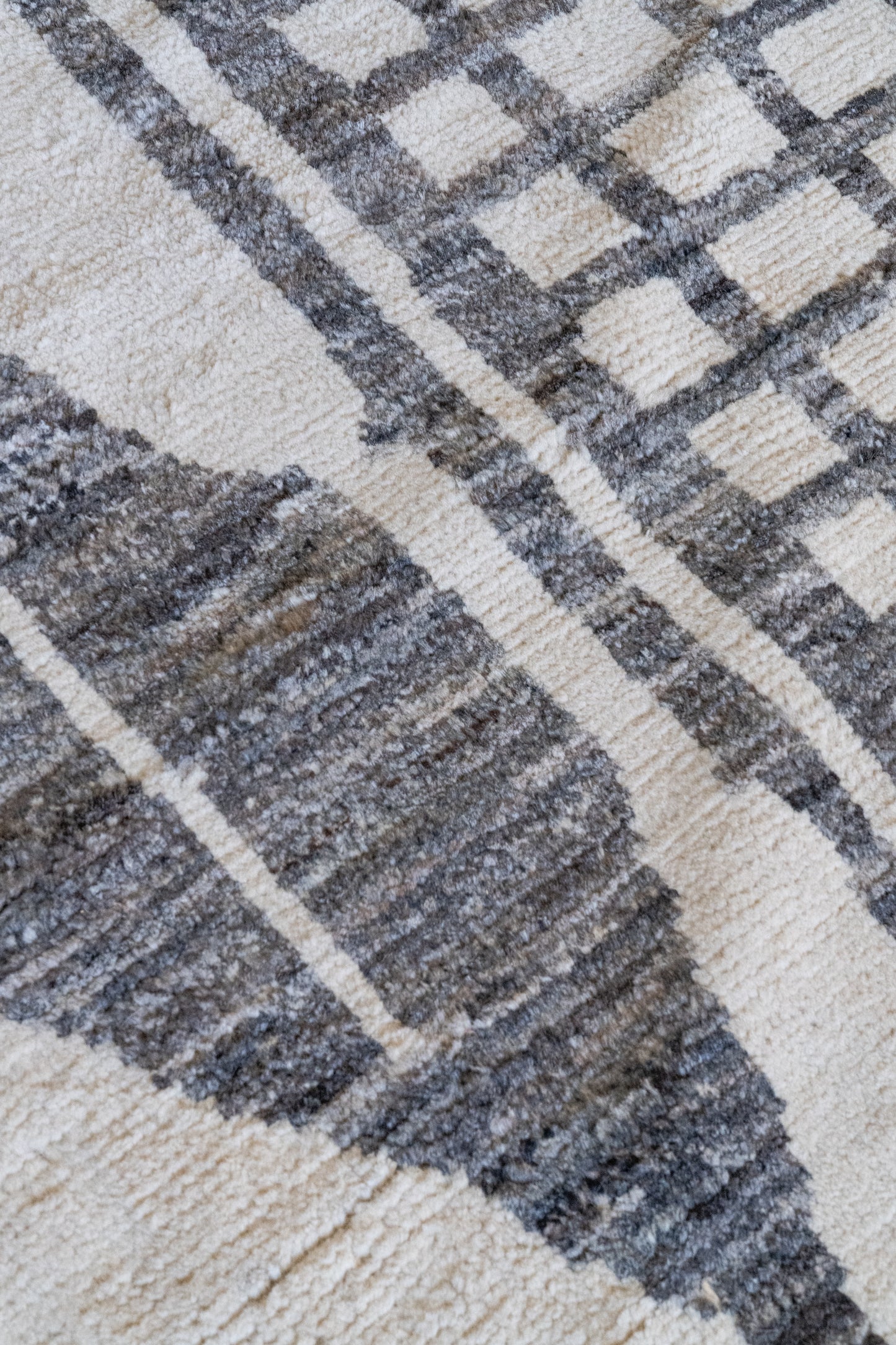District Loom Modern hand knotted Afghan Tulu area rug made to order
