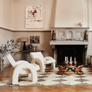 Arco Lounge Chair Boucle White