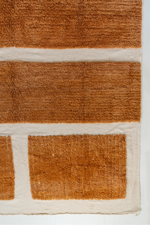 District Loom Modern hand knotted Moroccan Beni Ourain area rug 004 made-to-order