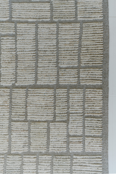 District Loom Modern hand knotted Afghan Tulu area rug 002 made to order