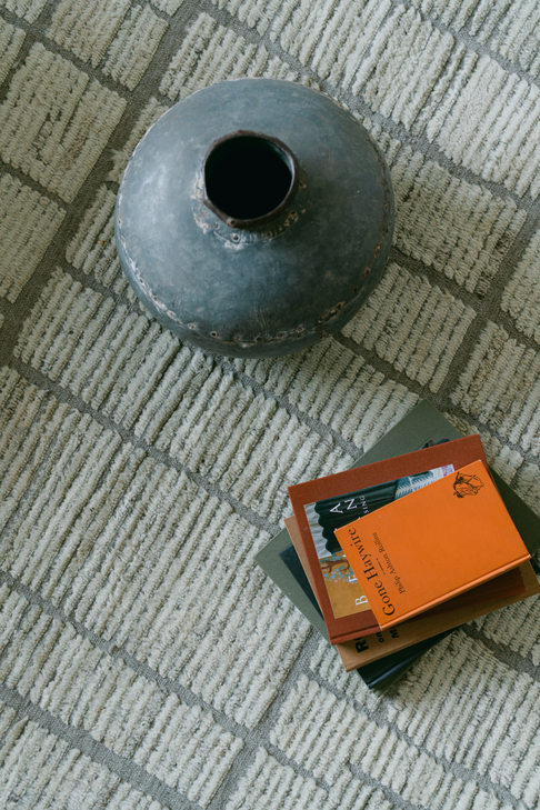District Loom Modern hand knotted Afghan Tulu area rug 002 made to order