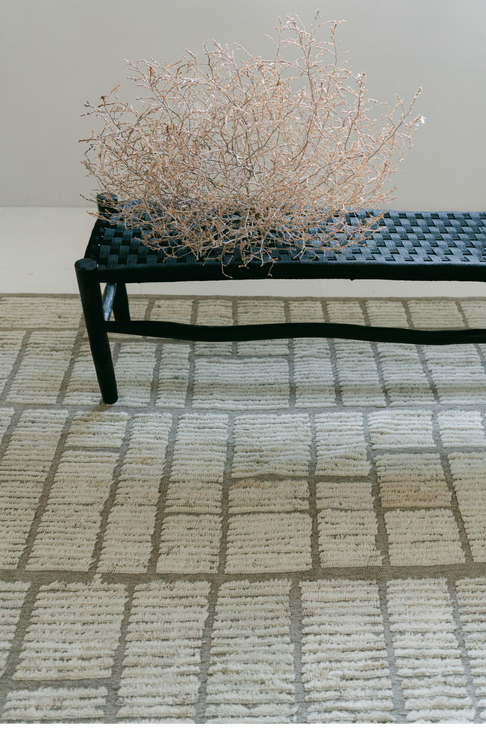 District Loom Modern hand knotted Afghan Tulu area rug 002 made to order