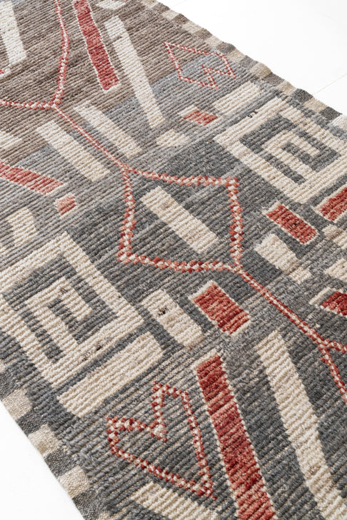 District Loom Contemporary Tulu runner rug 024