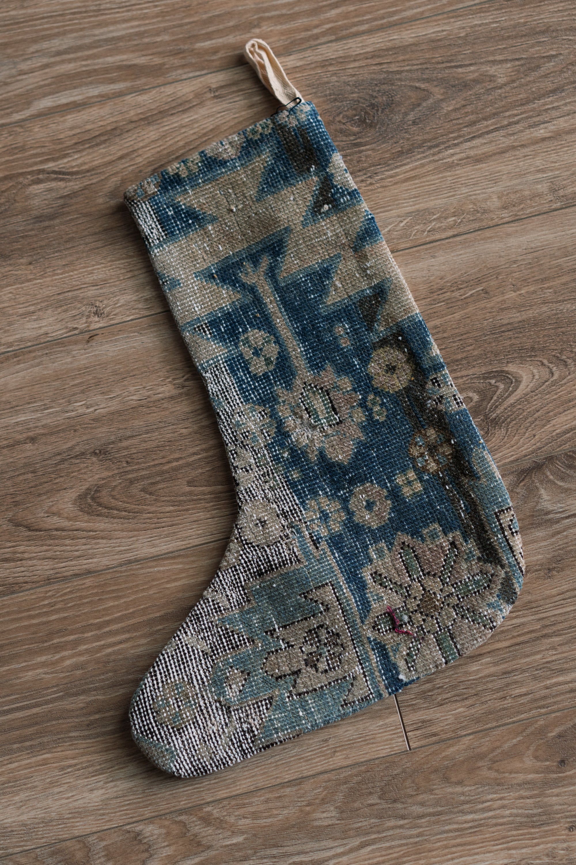 Vintage Persian carpet handmade Christmas stocking 35