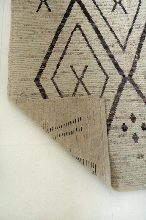 District Loom Modern hand knotted Afghan Tulu area rug 005 made to order