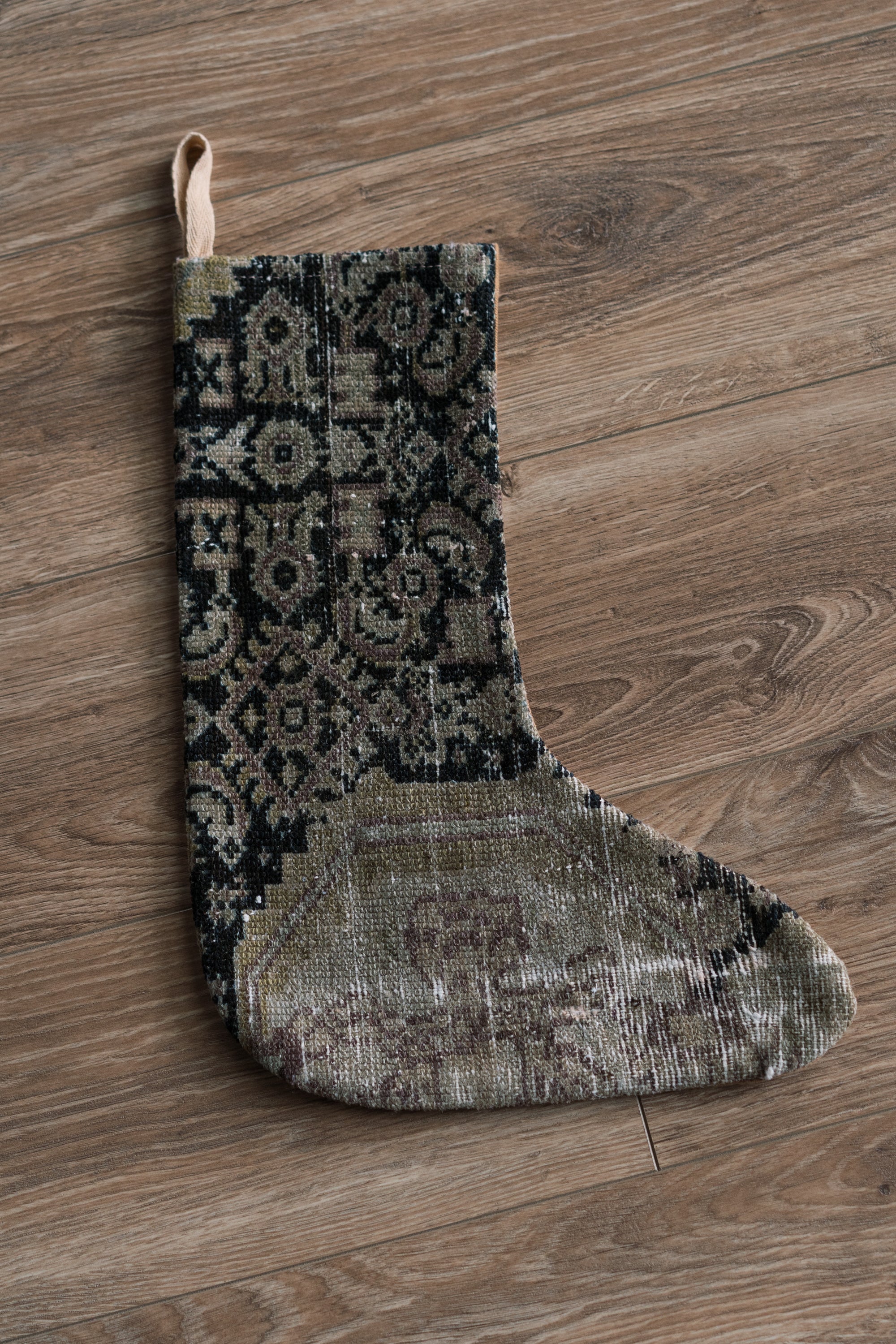 District Loom Christmas Stocking No. 77