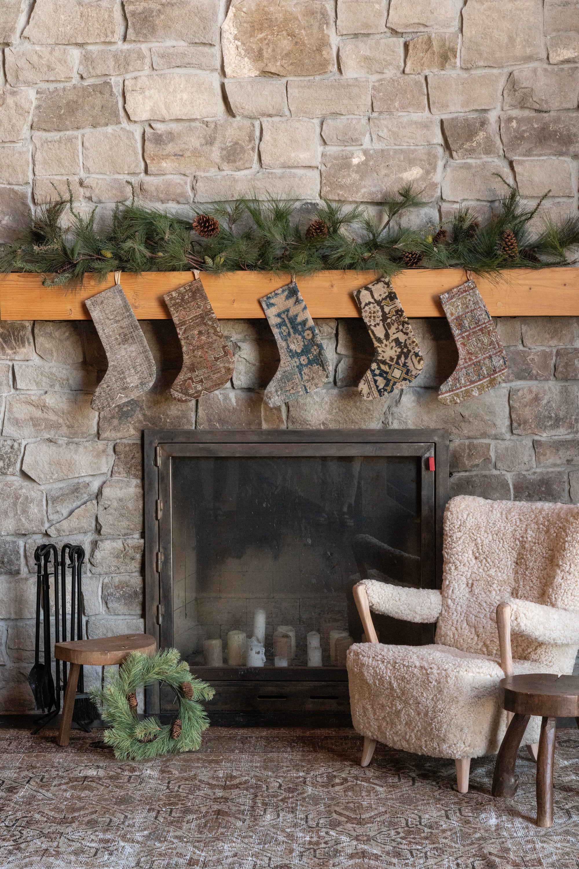 District Loom Christmas Stocking No. 12