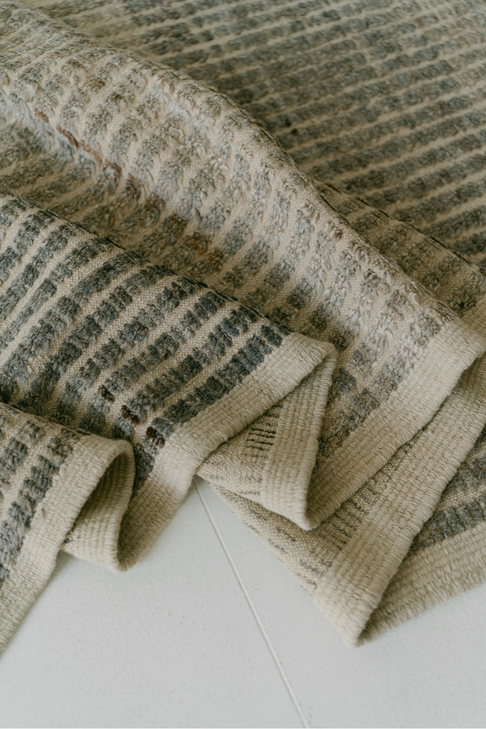 District Loom Modern hand knotted Afghan Tulu area rug made to order
