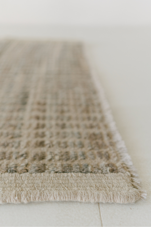 District Loom Modern hand knotted Afghan Tulu area rug made to order