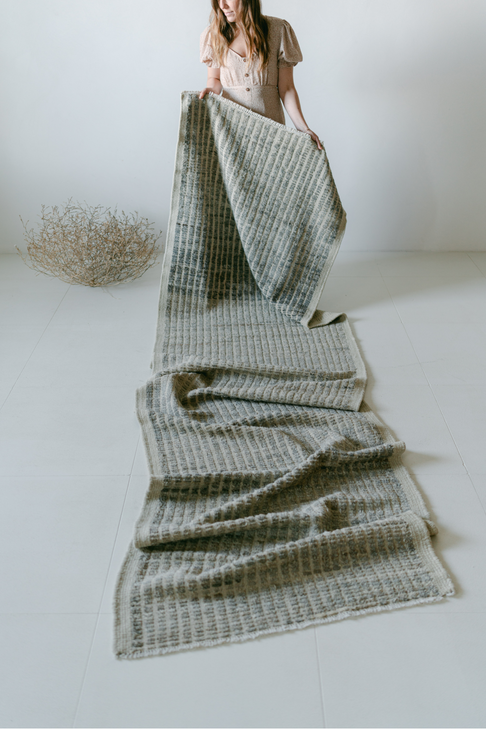 District Loom Modern hand knotted Afghan Tulu area rug made to order