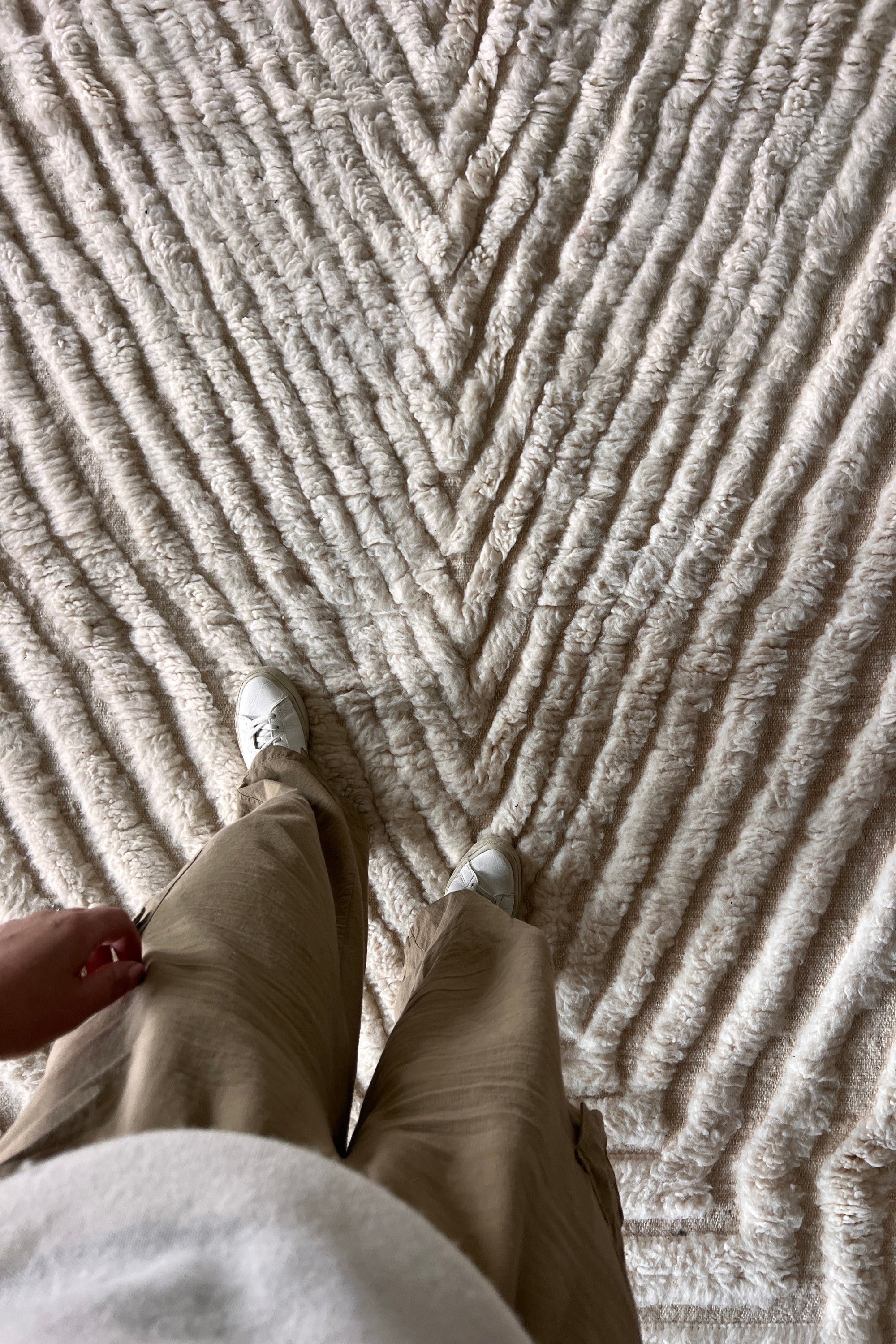 District Loom Modern Beni Ouarain Area Rug Alisma