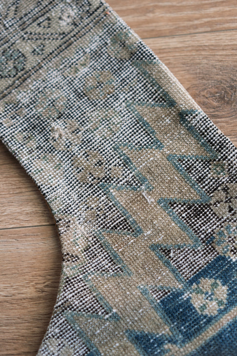 Vintage Persian carpet handmade Christmas stocking 31