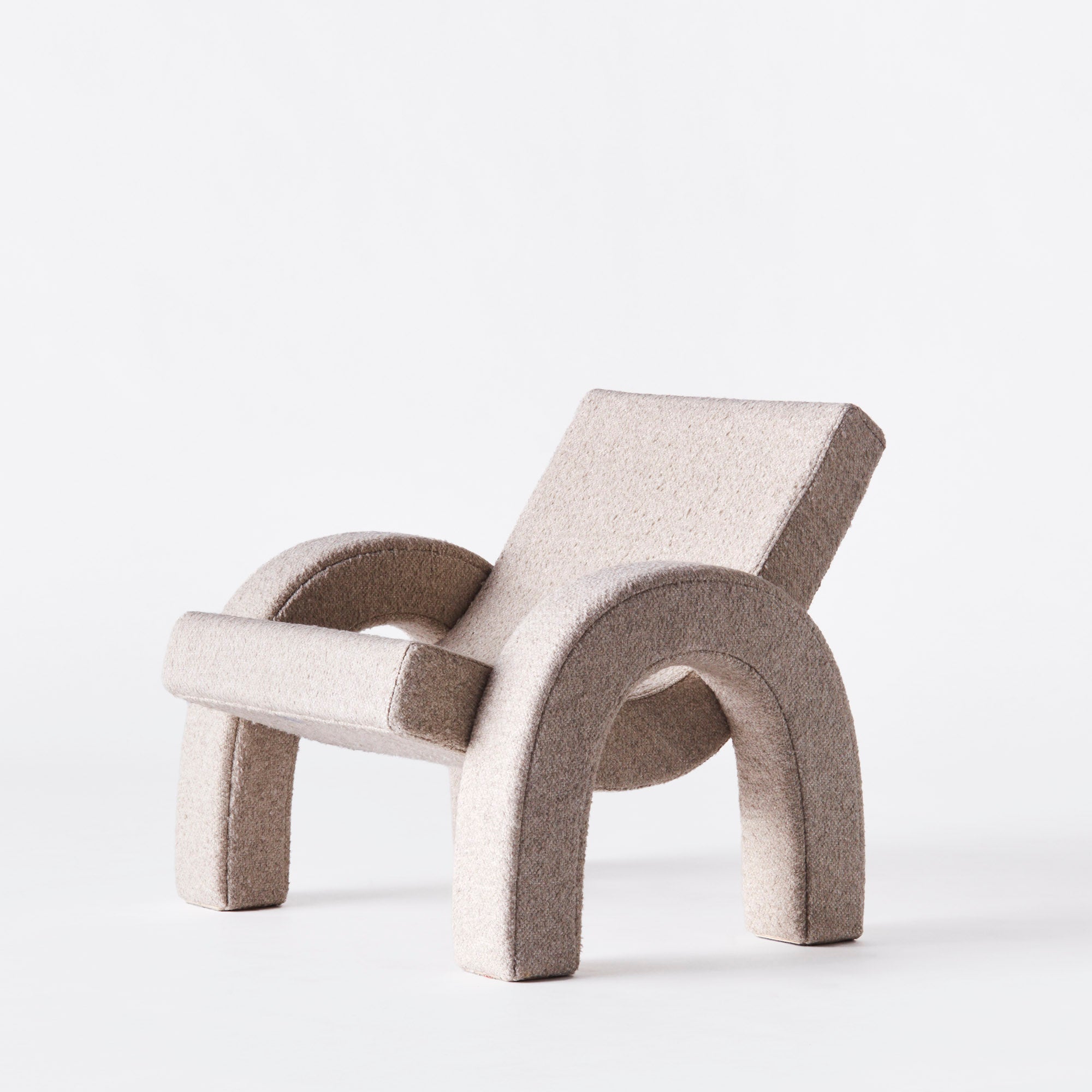 Arco Lounge Chair Boucle Natural