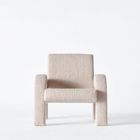 Arco Lounge Chair Small Boucle Beige