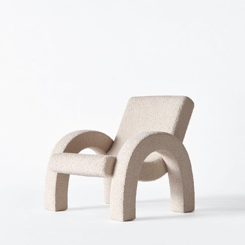 Arco Lounge Chair Small Boucle Beige