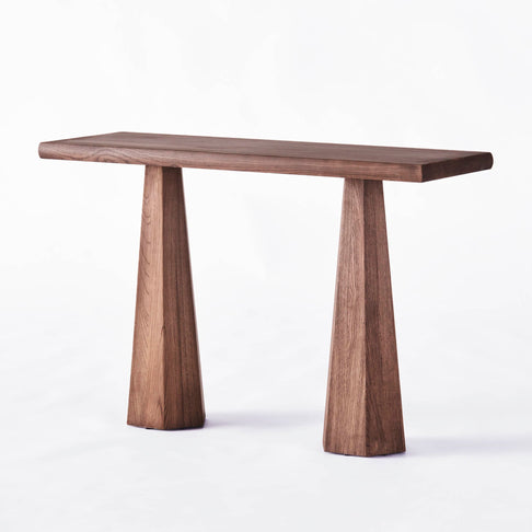 Hexagon Console Table Stained Ash