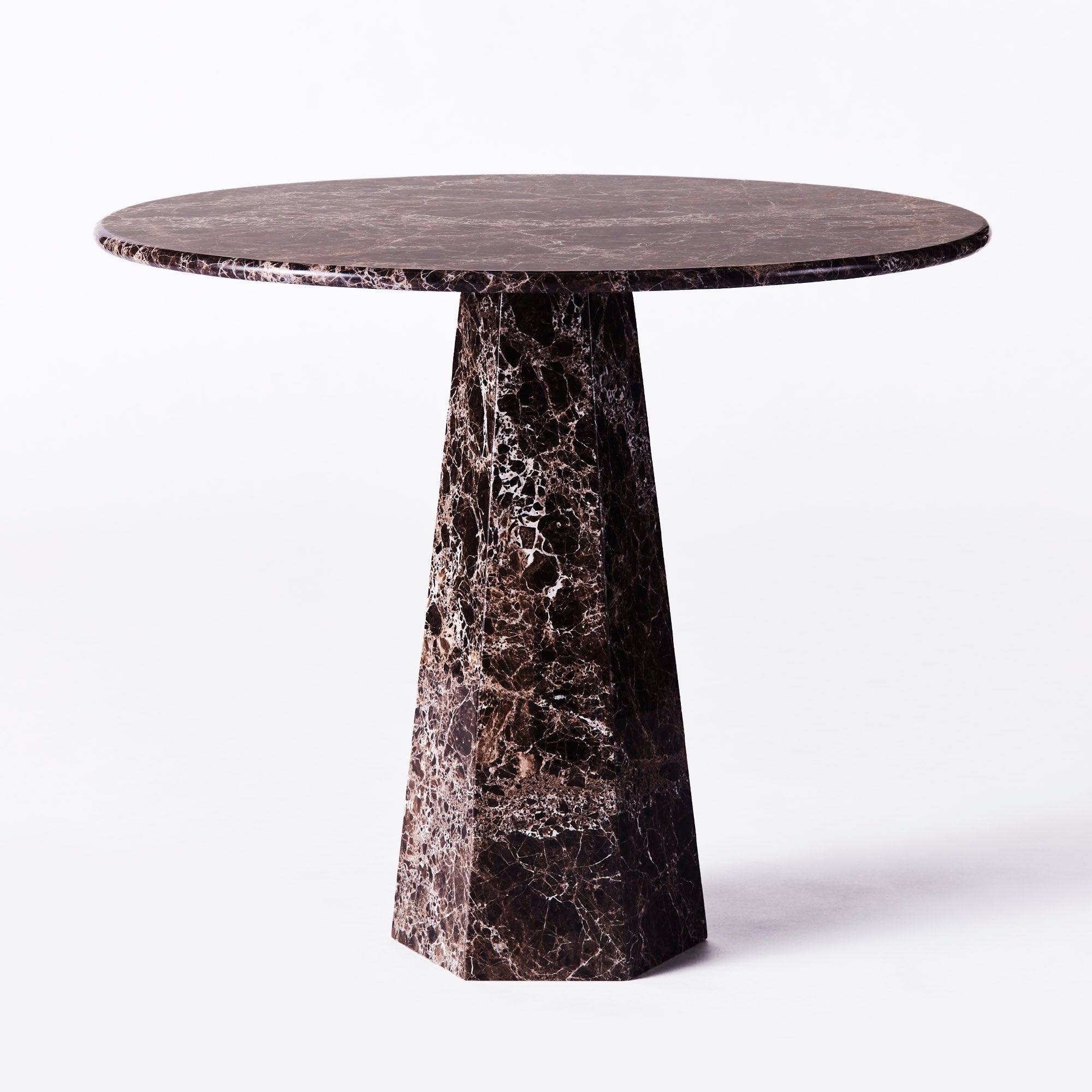 Hexagon Dining Table Dark Emperador