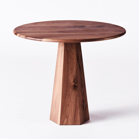 District Loom X Dusty Deco Hexagon Dining Table Walnut