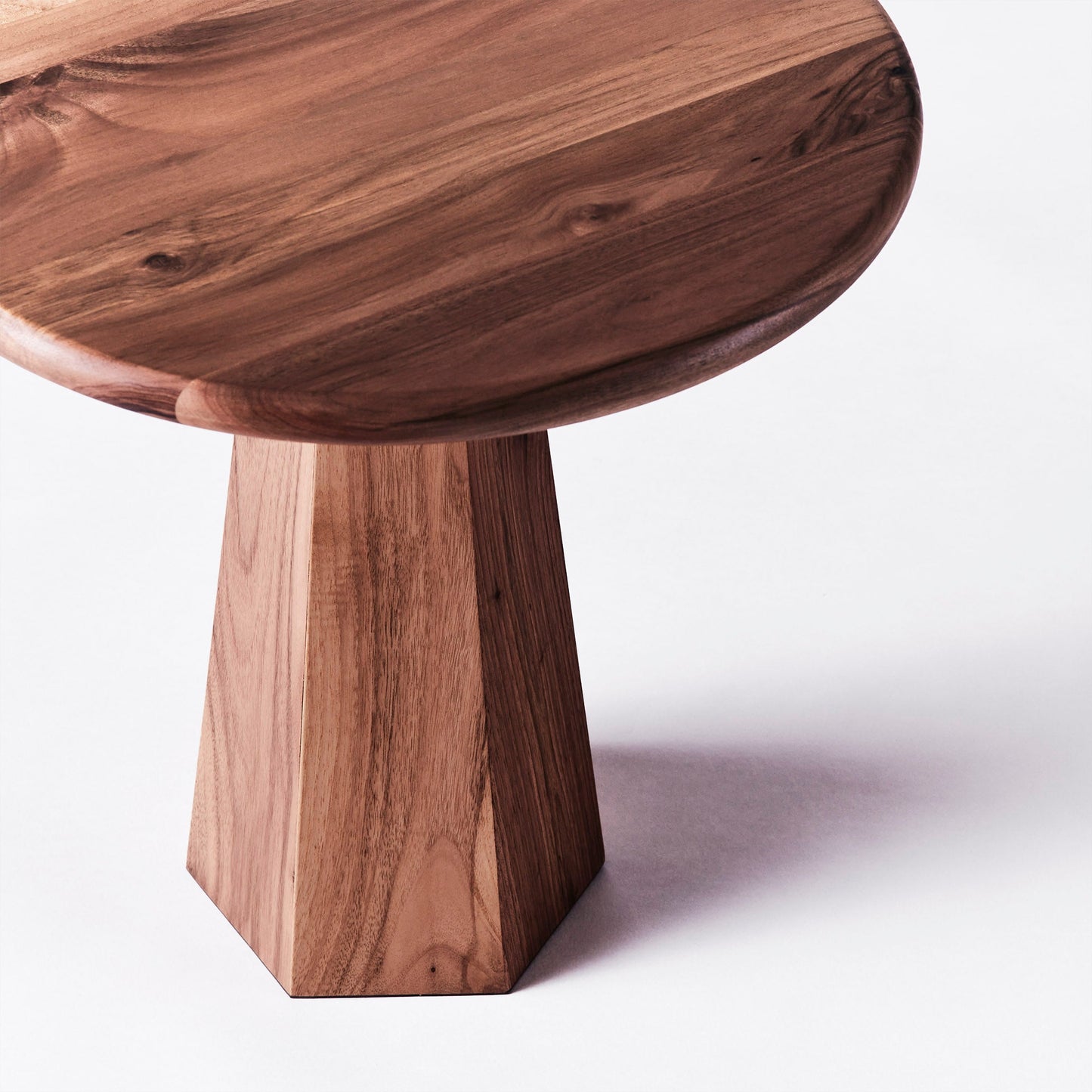 District Loom X Dusty Deco Hexagon Side Table Walnut