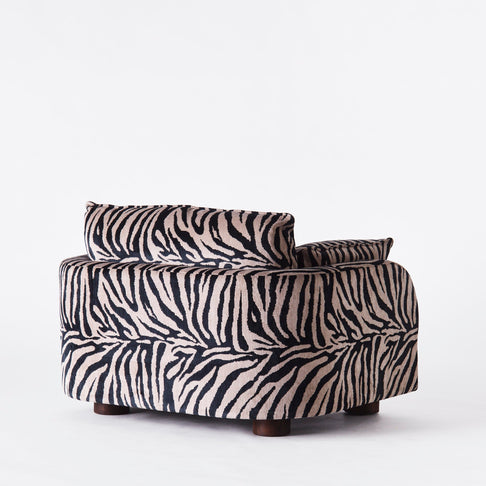 Miles Love Seat Zebra