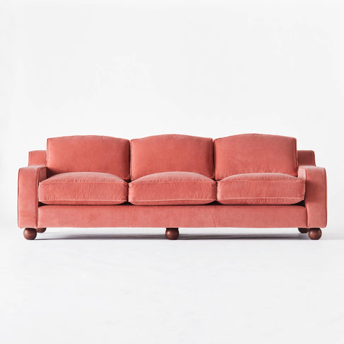 Lola Sofa Velvet Vintage Pink