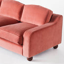 Lola Sofa Velvet Vintage Pink