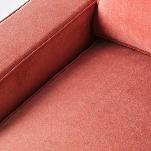 Lola Sofa Velvet Vintage Pink