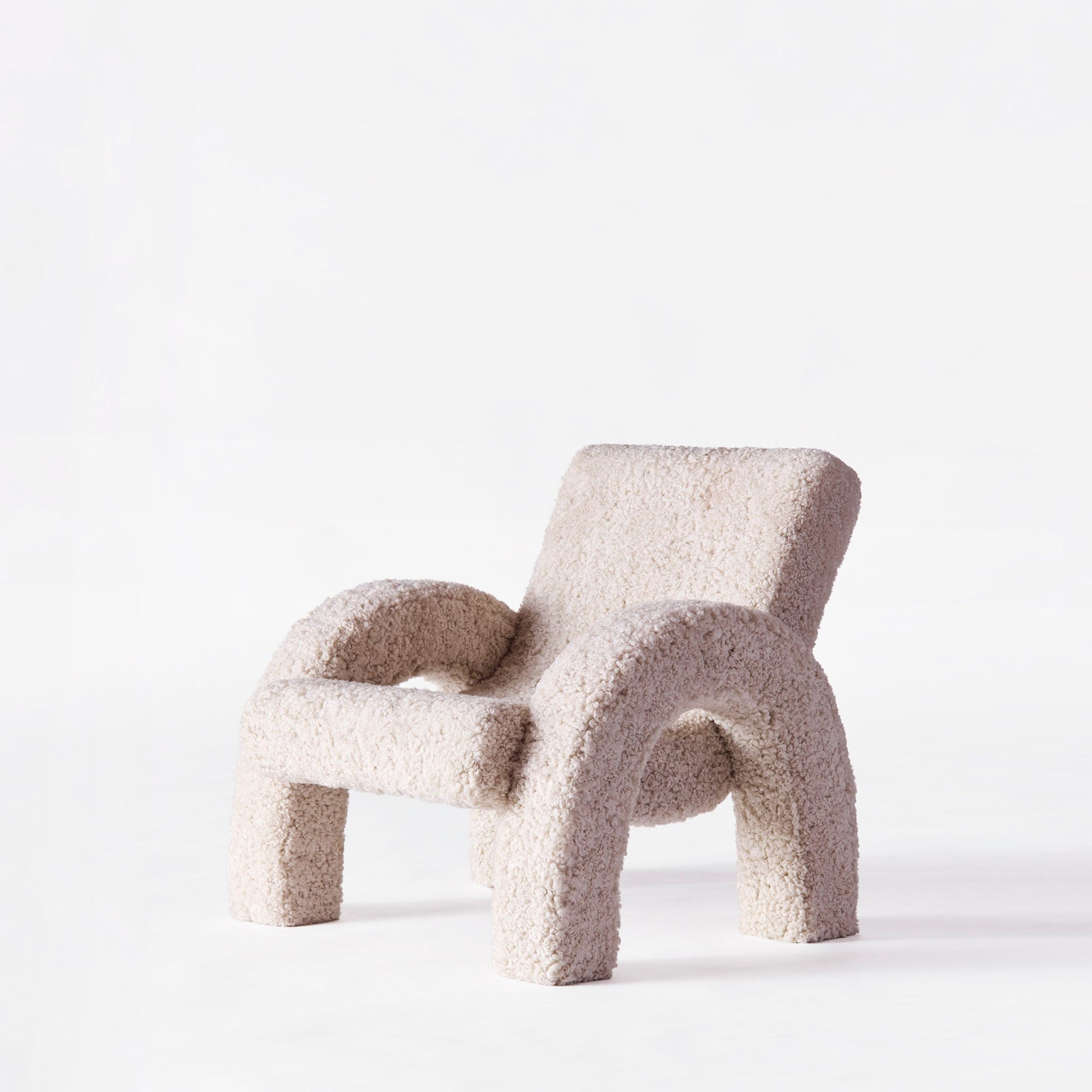 District Loom X Dusty Deco Arco Lounge Chair Small Sheepskin