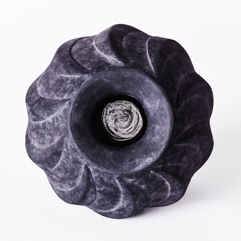 Swirl Vase Black Small
