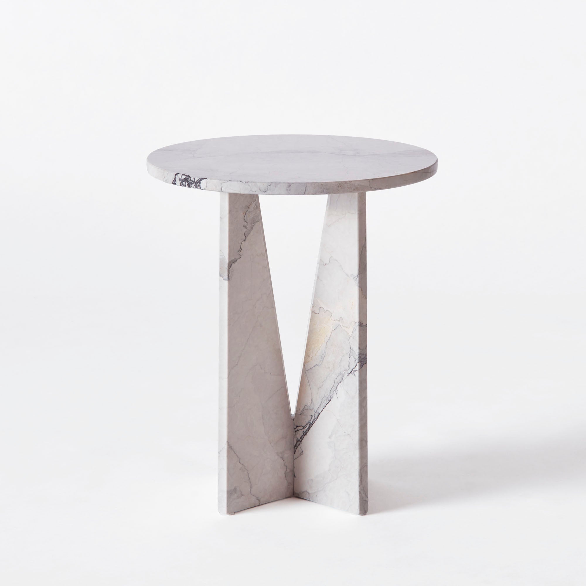 V Side Table Albanian Grey