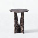 V Side Table Dark Emperador