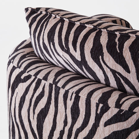 District Loom X Dusty Deco Miles Love Seat Zebra