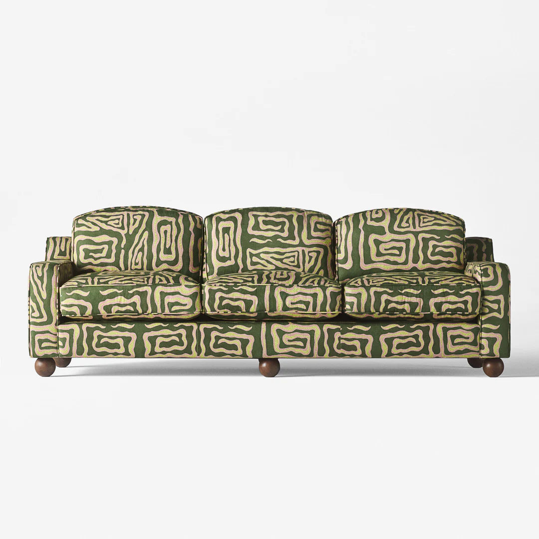 Lola Sofa Beaten Track Green | By Matthew Williamson