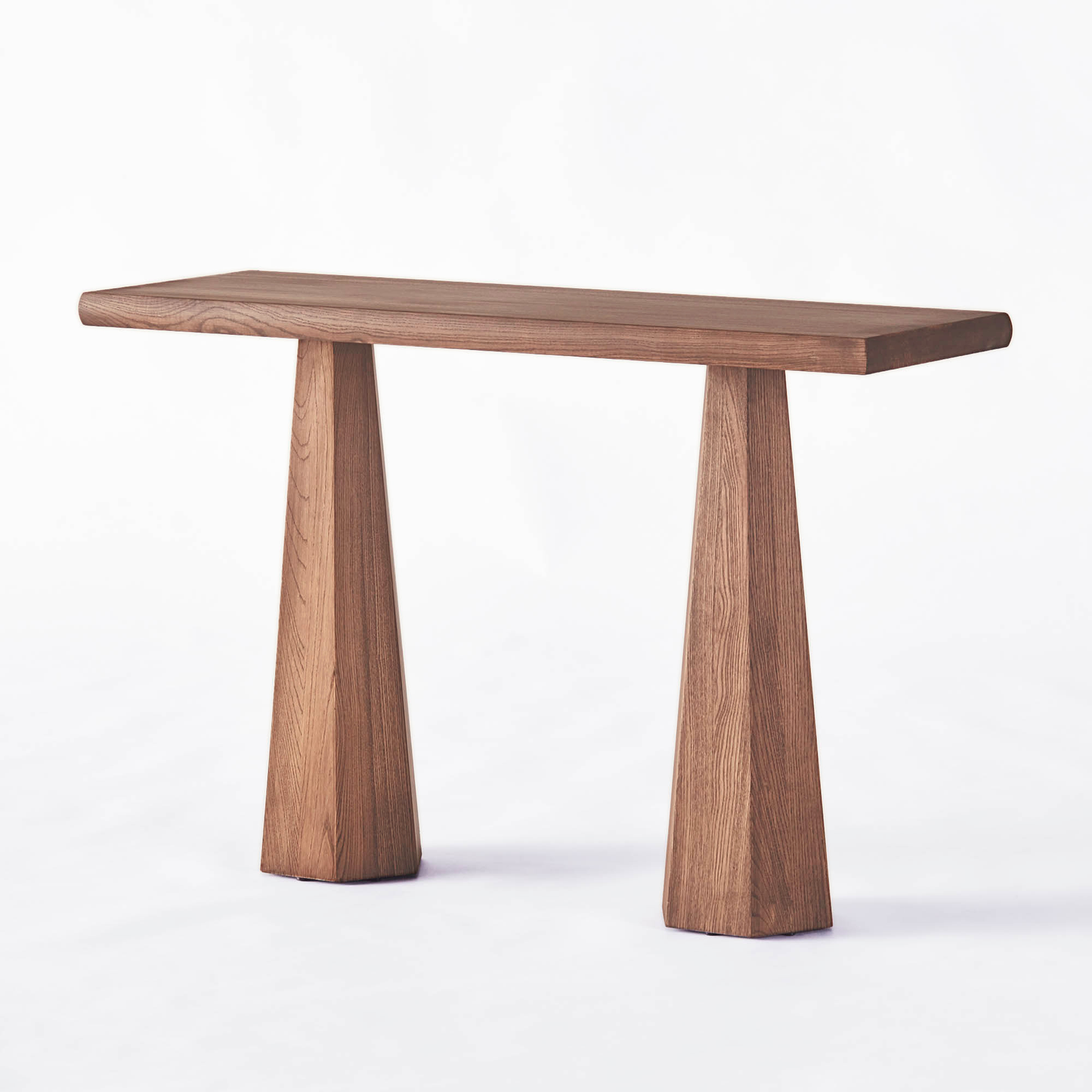 Hexagon Console Table Stained Ash