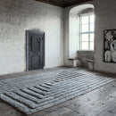 Shaggy Labyrinth Grey Rug
