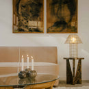 V Side Table Dark Emperador