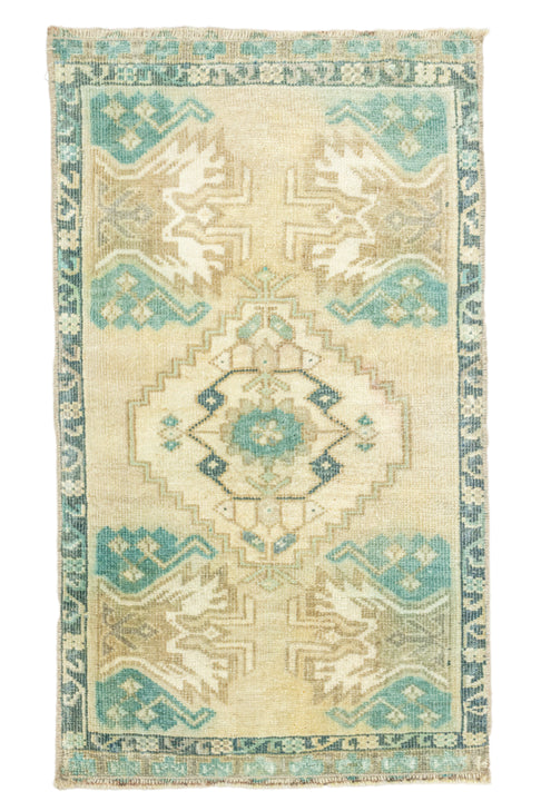 District Loom Vintage Turkish Mini Rug No. 697 for Anthropologie