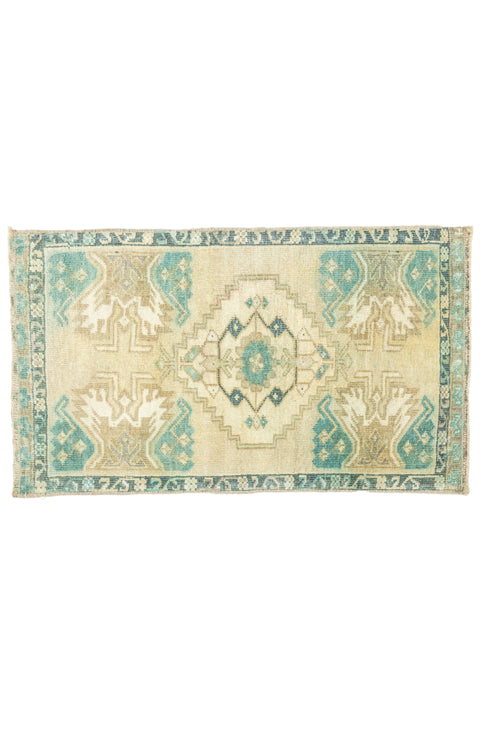 District Loom Vintage Turkish Mini Rug No. 697 for Anthropologie