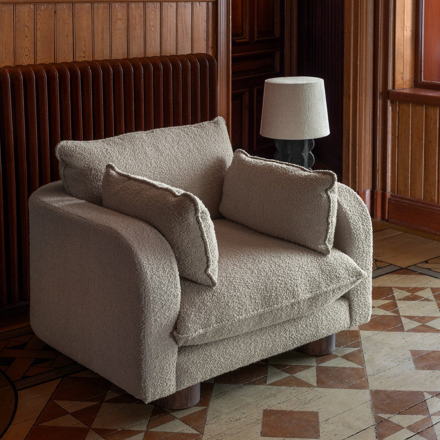 Miles Armchair Boucle Beige