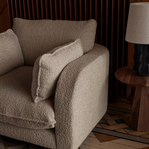 Miles Armchair Boucle Beige