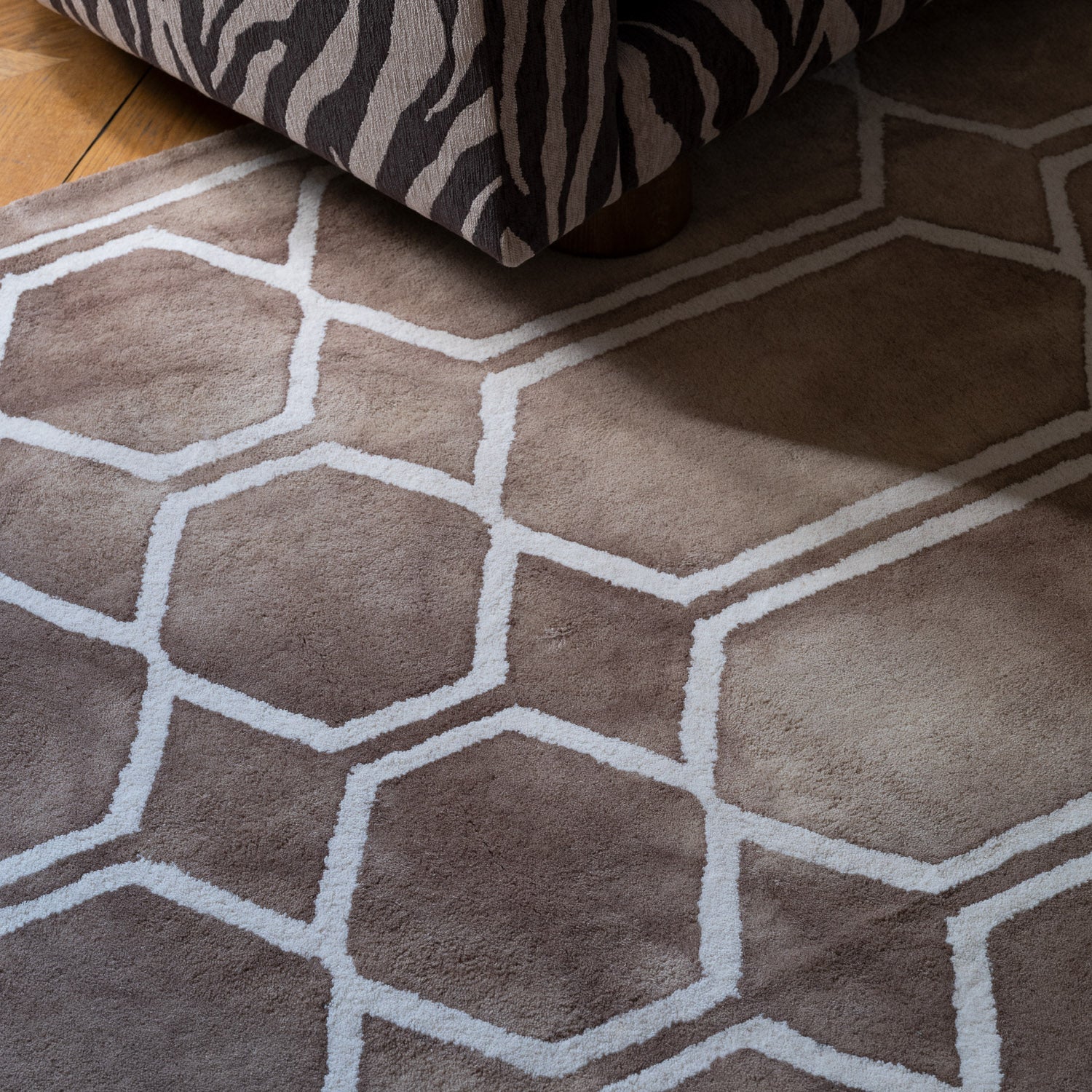 District Loom X Dusty Deco Tie Dye Beige Rug