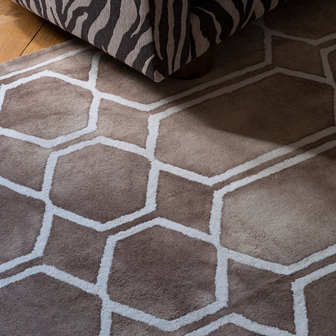 Tie Dye Beige Rug