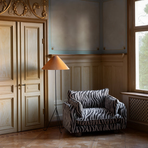 District Loom X Dusty Deco Miles Love Seat Zebra