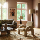 Arco Lounge Chair Small Boucle Beige