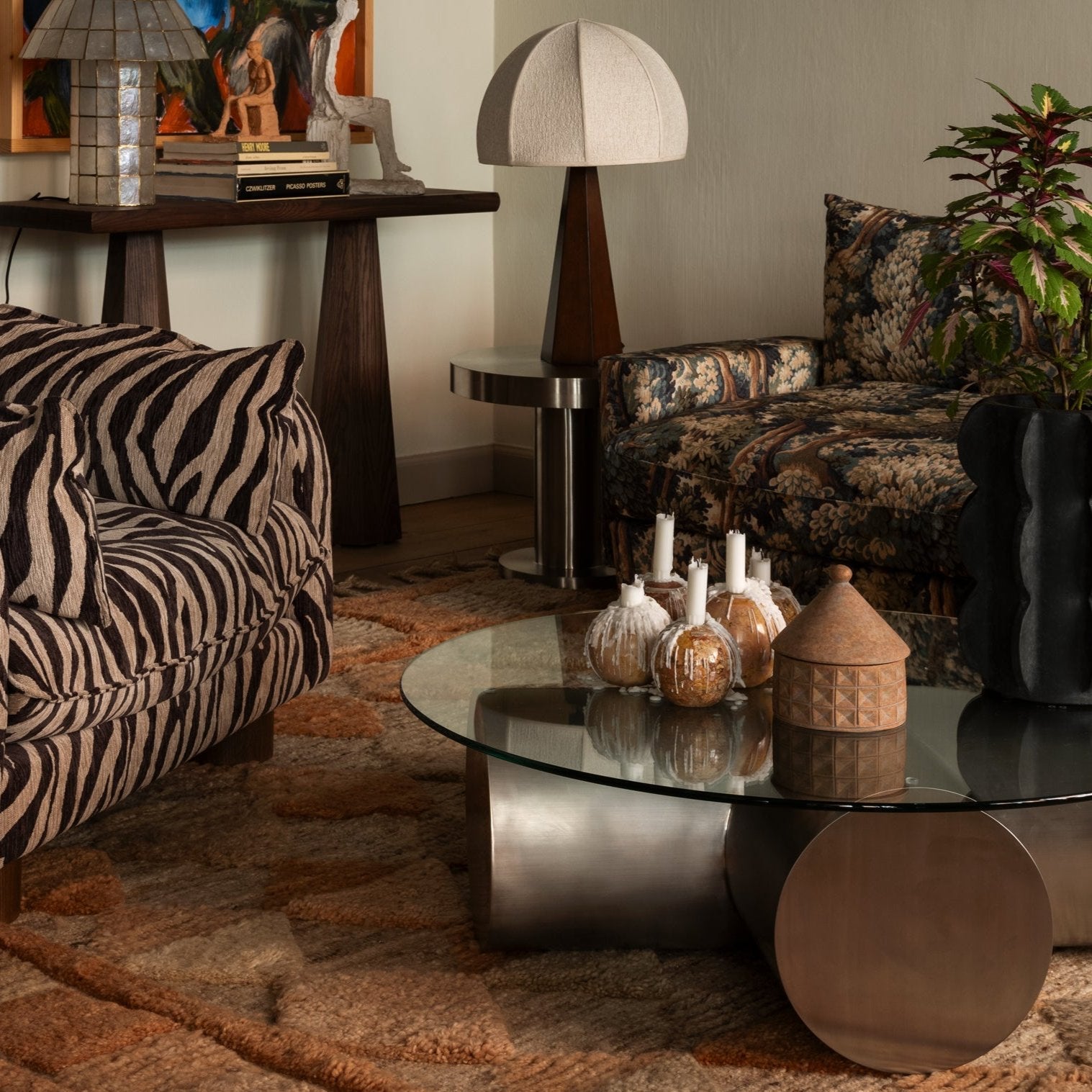 Sphere Candle Holder 10 Red