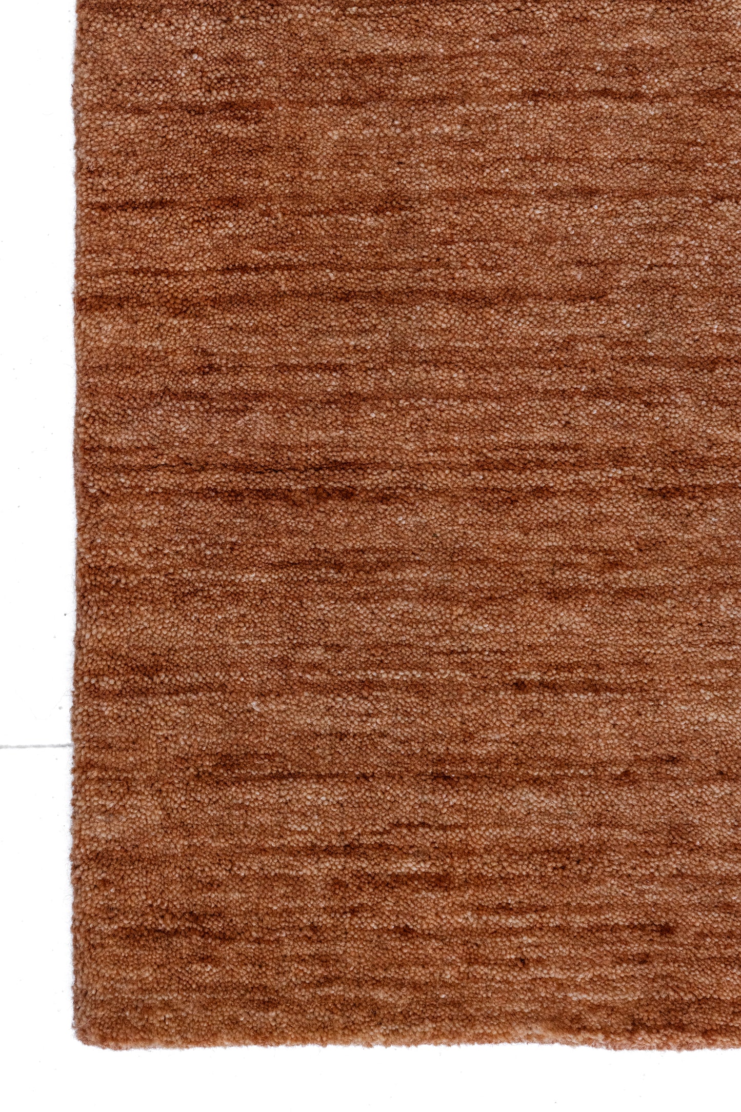 Linear-Rust :: District-Loom-Gabbeh-Collection-Cinnamon-Corner